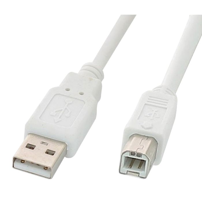 Câble imprimante USB 2.0 ELECTRO DEPOT blanc 2m