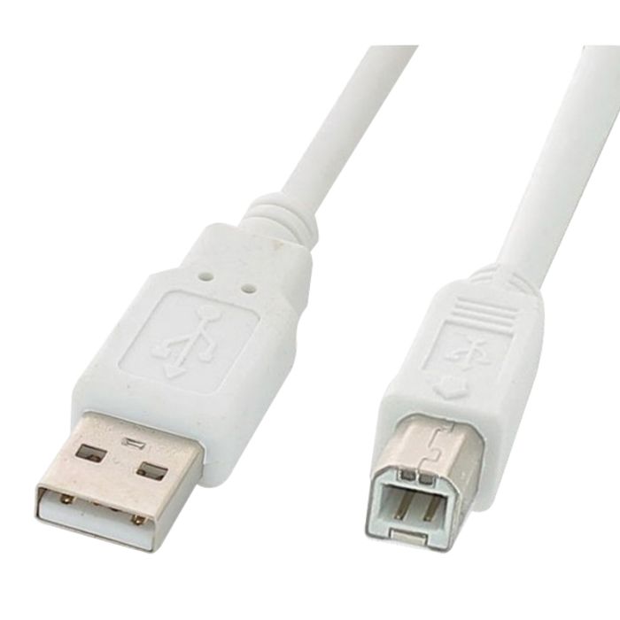 Câble imprimante USB 2.0 ELECTRO DEPOT blanc 5m