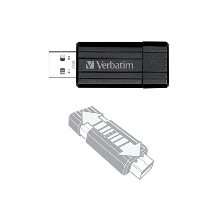 Clé USB VERBATIM 8 Go PinStripe