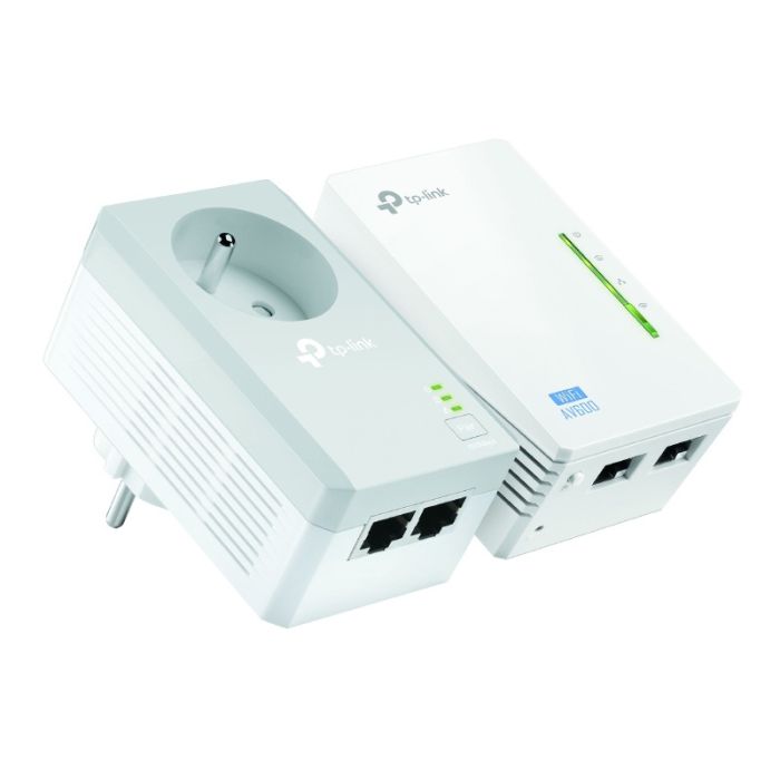 CPL Wifi DUO TP-Link AV600 Mbps avec prise intégrée+ WIFI N300 - TL-WPA4225 KIT