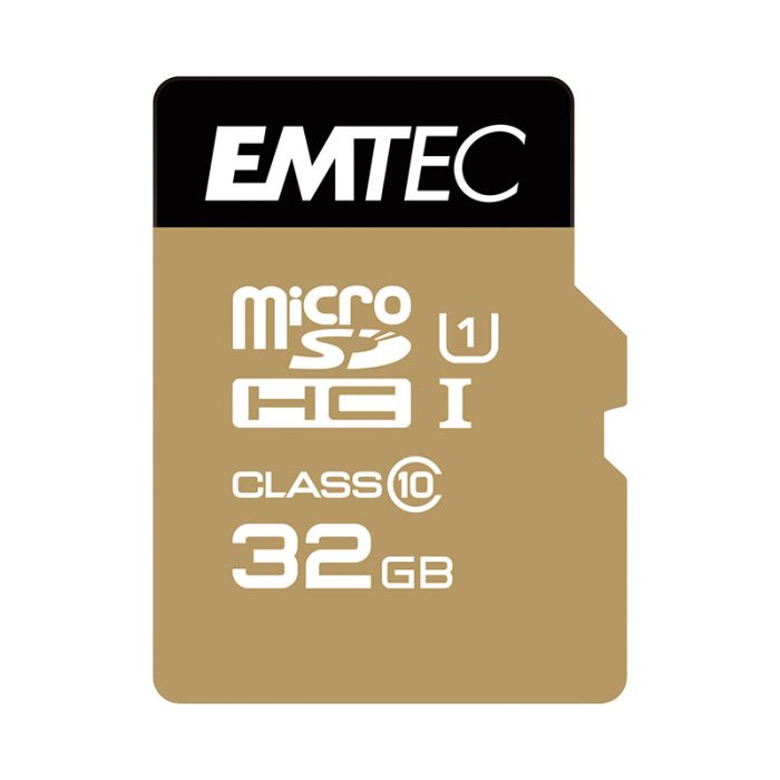 Carte Micro SDHC EMTEC 32 Go Class 10 + adaptateur