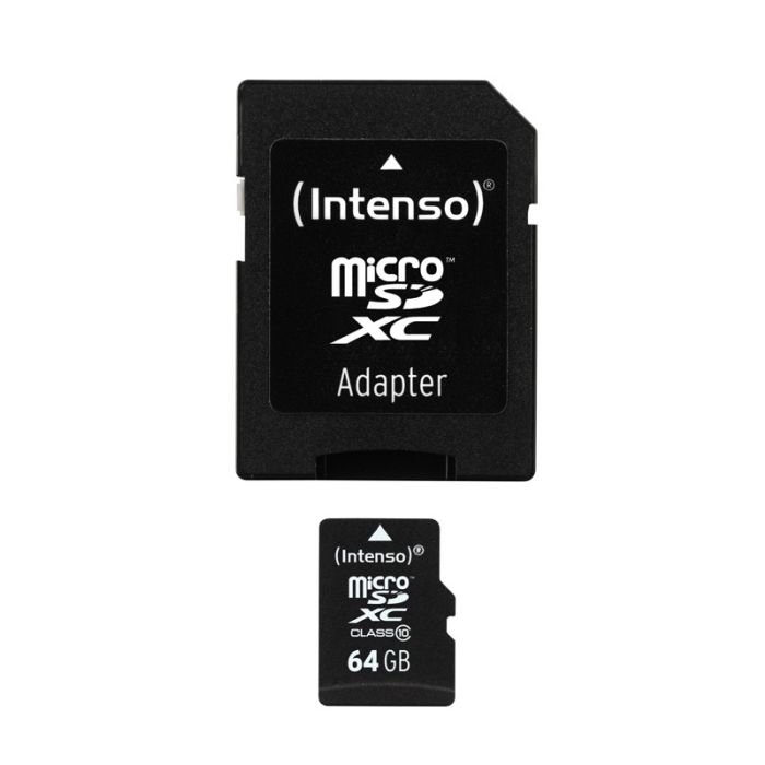 Carte Micro-SD 64 go INTENSO class 10 + adaptateur