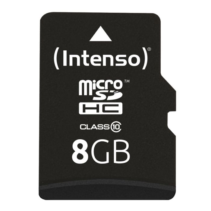 Carte Micro SD INTENSO 8 Go Classe 10 +