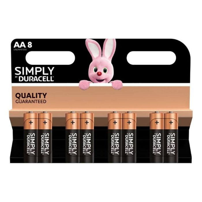 Pile DURACELL Simply AA X8