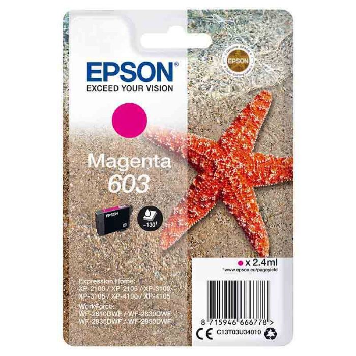 Cartouche EPSON T603 Etoile de mer Magenta