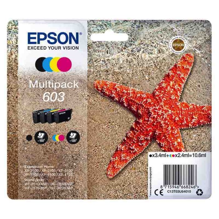MultiPack EPSON T603 Etoile de mer 4 couleurs
