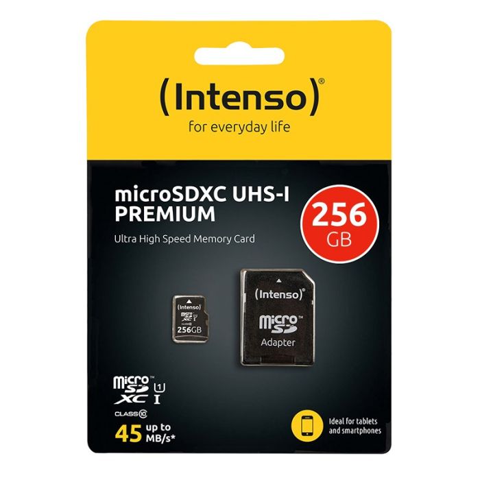 Carte Micro SD INTENSO 256Go UHS-I