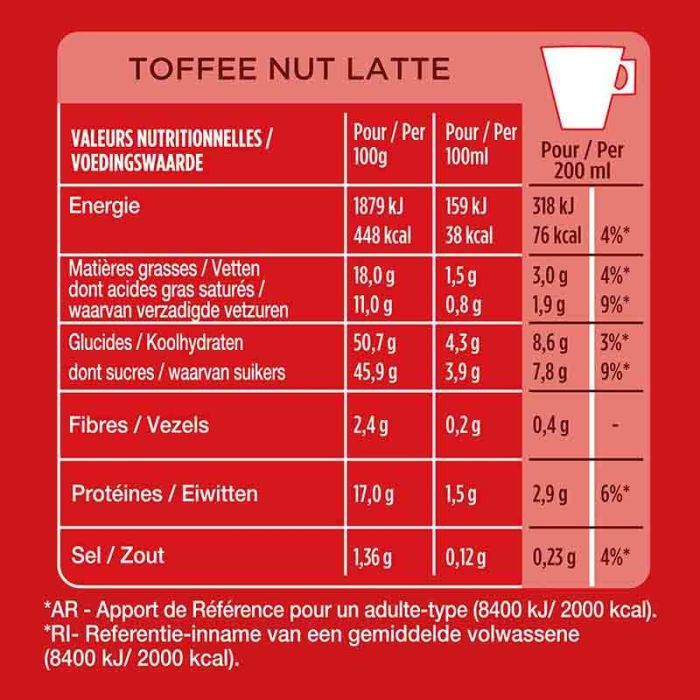 Dosettes café STARBUCKS TOFFEE NUT LATTE