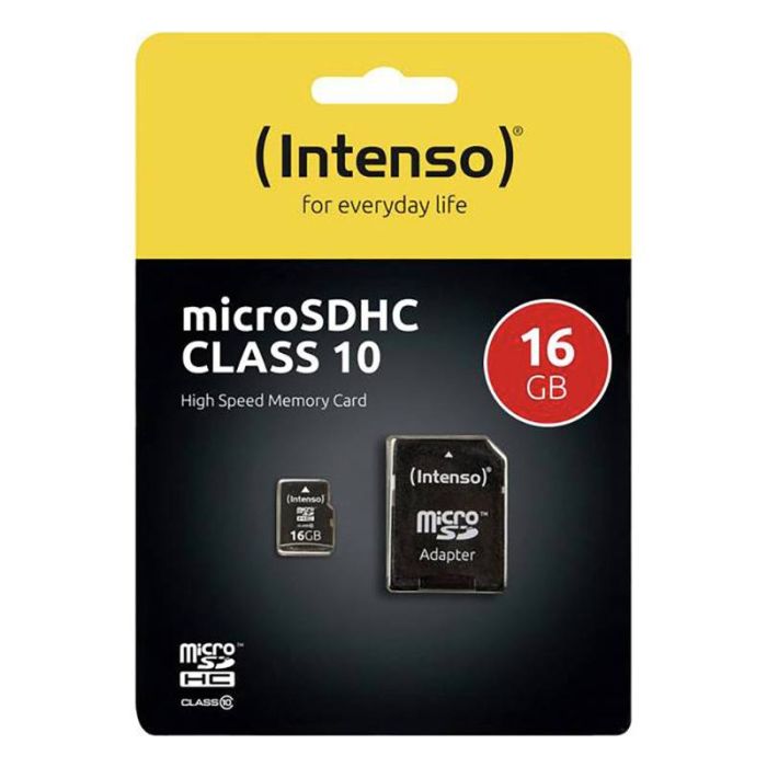Carte Micro SD INTENSO 16Go + adaptateur