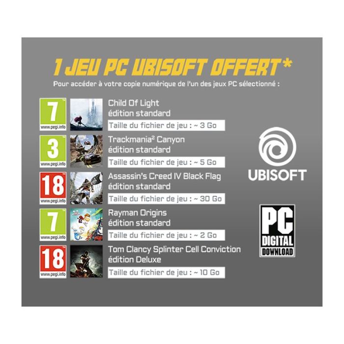 Pack The G-Lab Combo Selenium + 1 jeu PC Ubisoft offert*