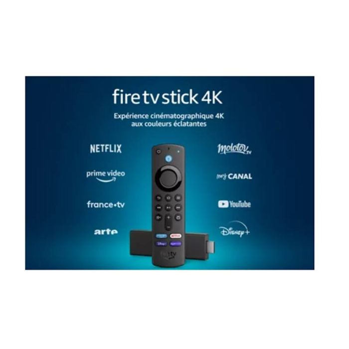 FIRE TV STICK AMAZON 4K avec télécommande vocale