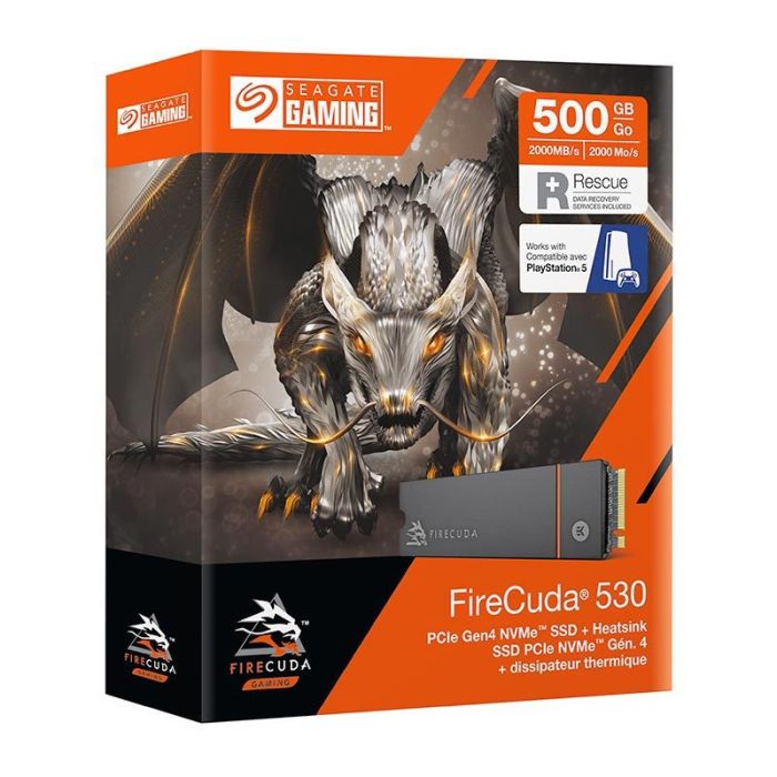 SSD interne SEAGATE 500Go GAMING FIRECUDA