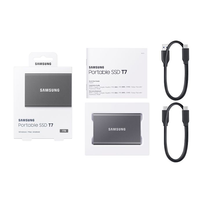 Disque Dur externe SSD SAMSUNG T7 1To Gris