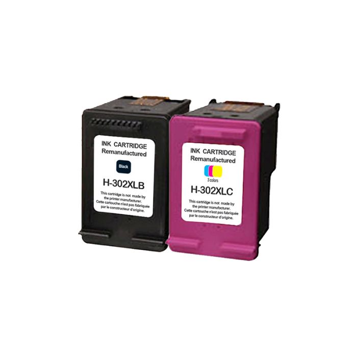 Cartouche d'encre ELECTRO DEPOT compatible HP H302 pack XL noir et couleurs