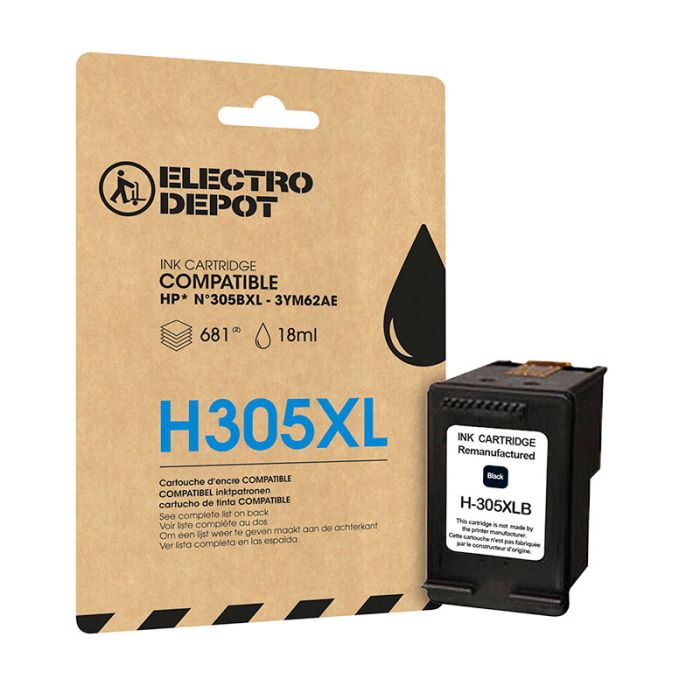 Cartouche d'encre ELECTRO DEPOT compatible HP H305 noir XL