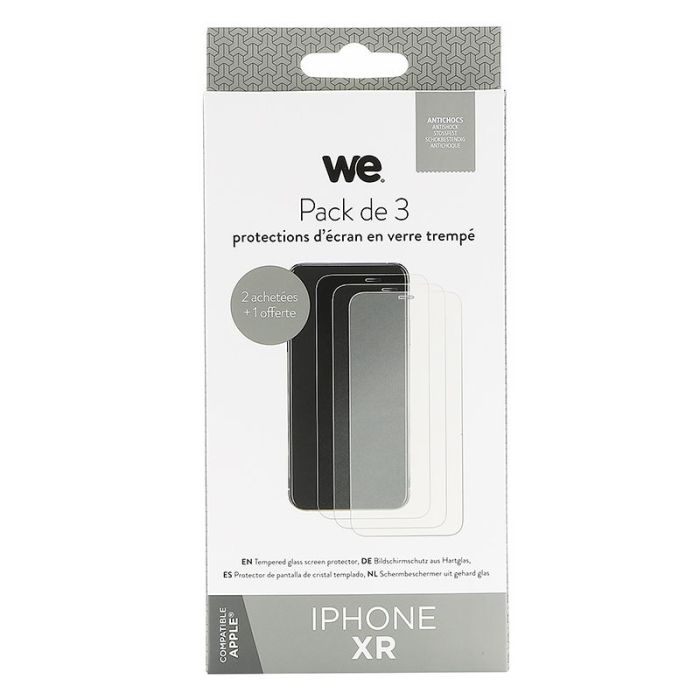 Pack WE VERRE TREMPE + COQUE IPHONE XR