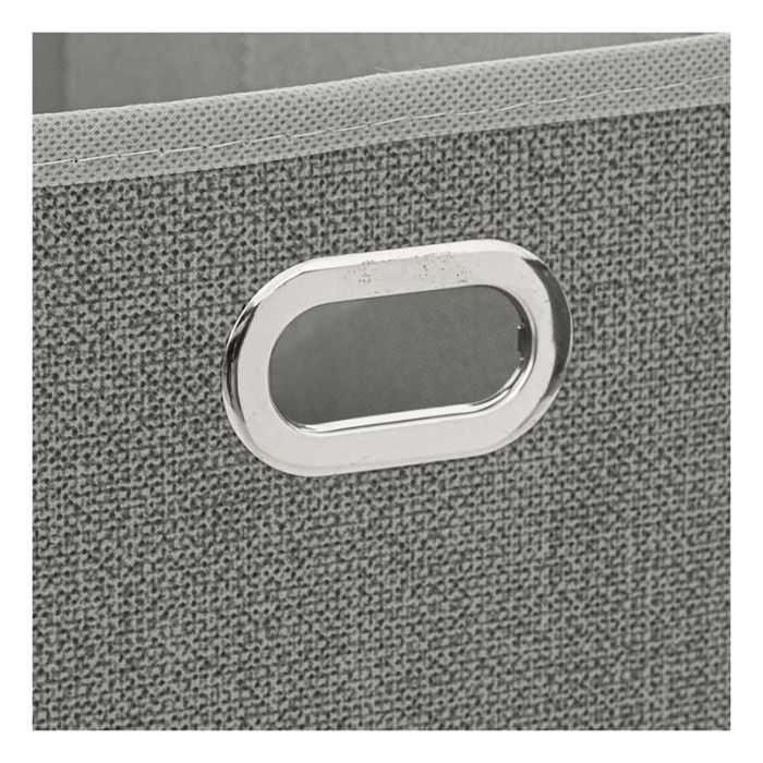 Boîte de rangement pliable gris chiné 15x31 cms