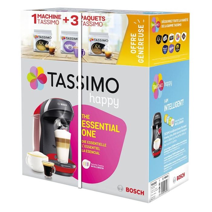 Cafetière TASSIMO TAS1003C6 + 3 packs de T-Discs