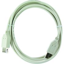 Rallonge câble USB femelle ELECTRO DEPOT vers USB mâle blanc 5m