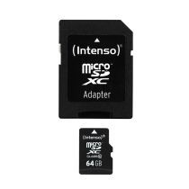 Carte Micro-SD 64 go INTENSO class 10 + adaptateur