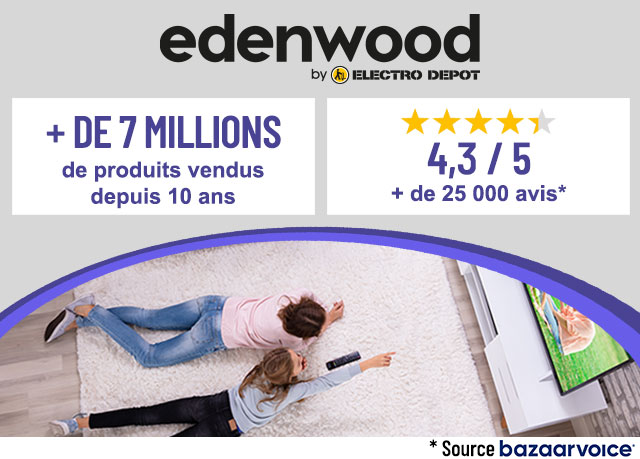 EDENWOOD ED55A03UHD-EL - 139 cm - Fiche technique, prix et avis