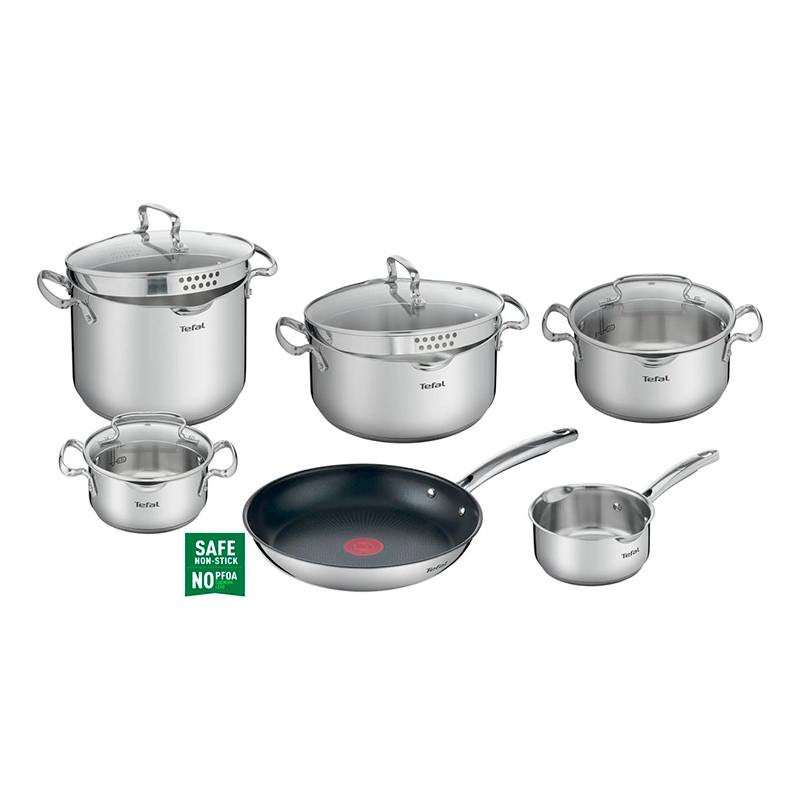 Set Tefal Duetto + 10 Pièces Inox