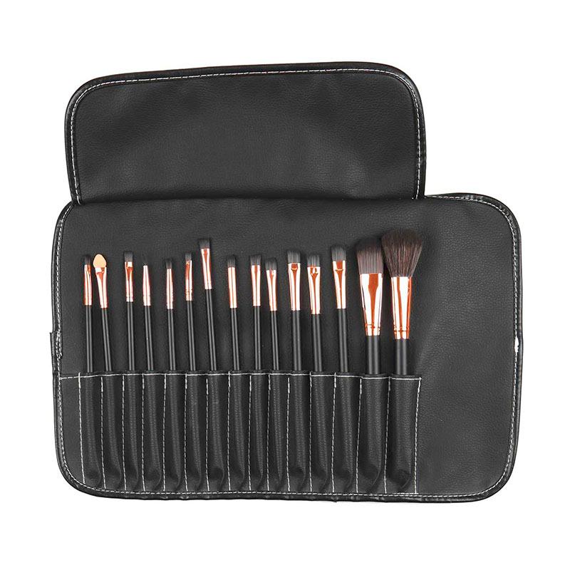Cosmetic Club Trousse Avec 15 Pinceaux De Maquillage