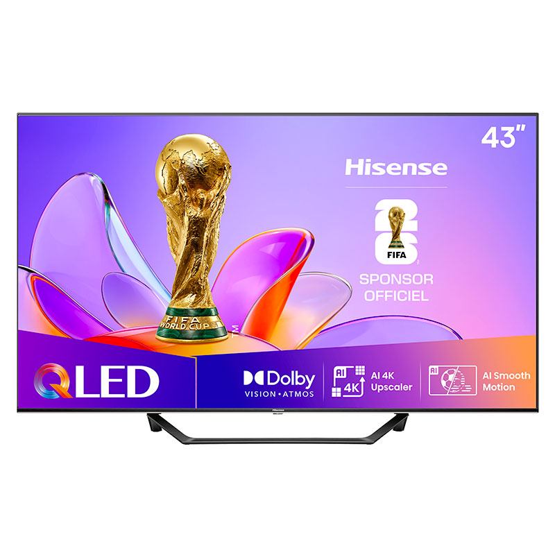 TV QLED 43" Hisense 43A7Q Pied Central