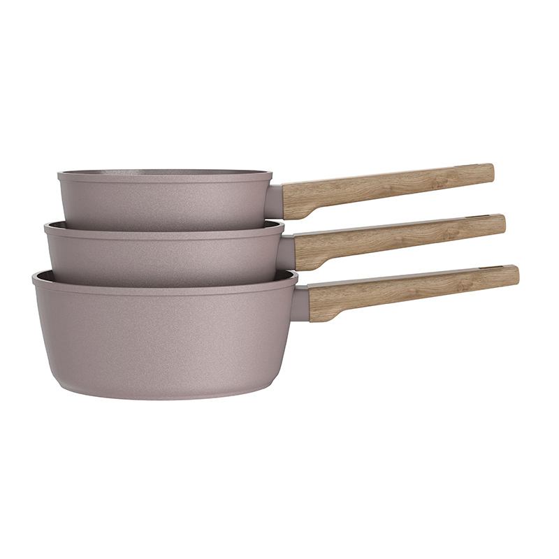 Lot De 3 Casseroles Arthur Martin Alu Forge Ceramique