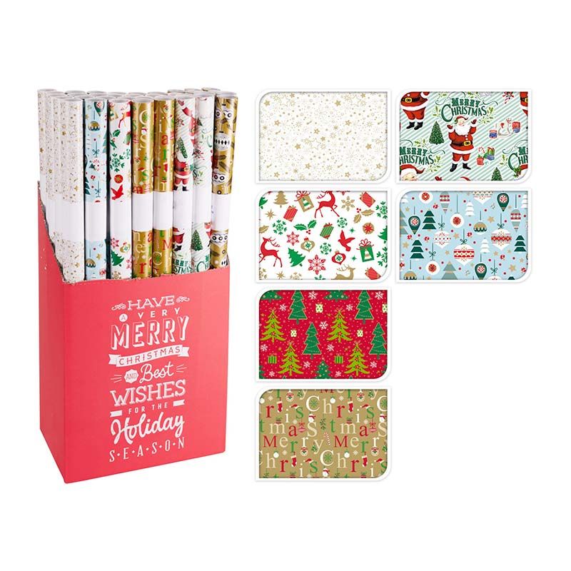 Papier Cadeau Imprime 7m X 70 Cm