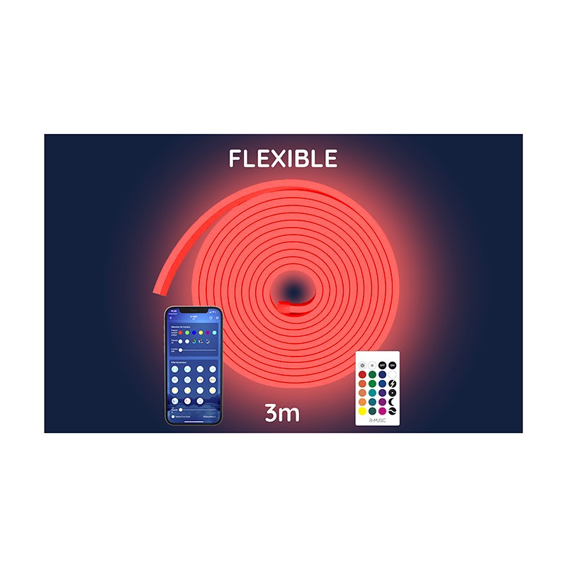 Ruban Led R-Music Neon Rgb 3M Connecte