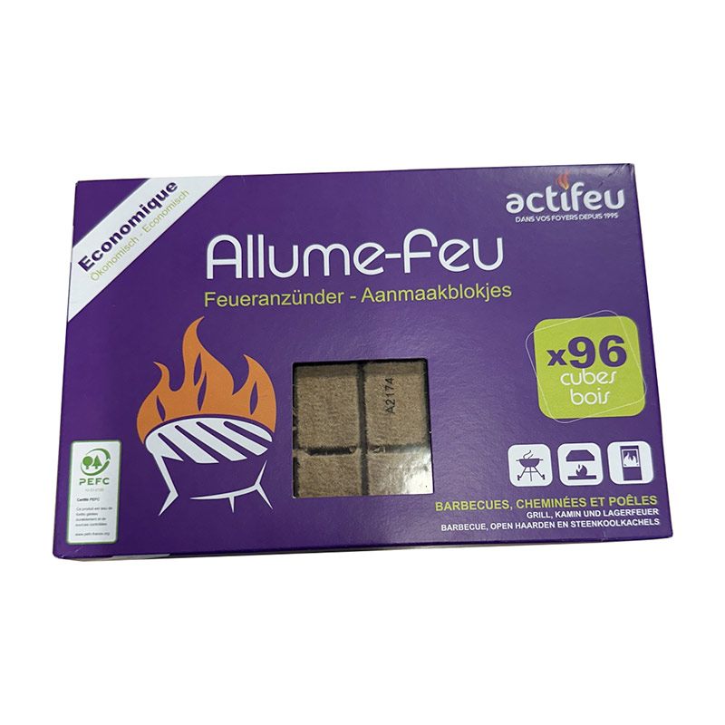 Pack De 96 Cubes Allume Feu Actifeu