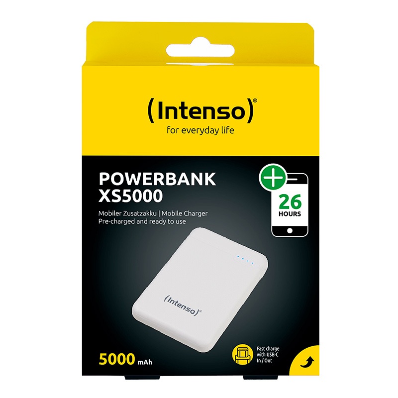 Batterie De Secours Intenso 5000 Mah Blanche