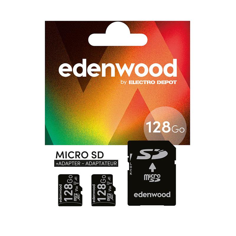 Pack De 2 Microsd Edenwood 128Go