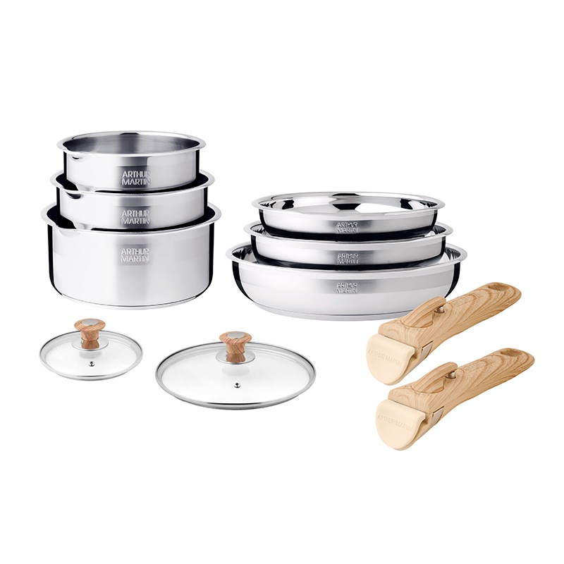 Batterie Arthur Martin 10 Pieces Inox