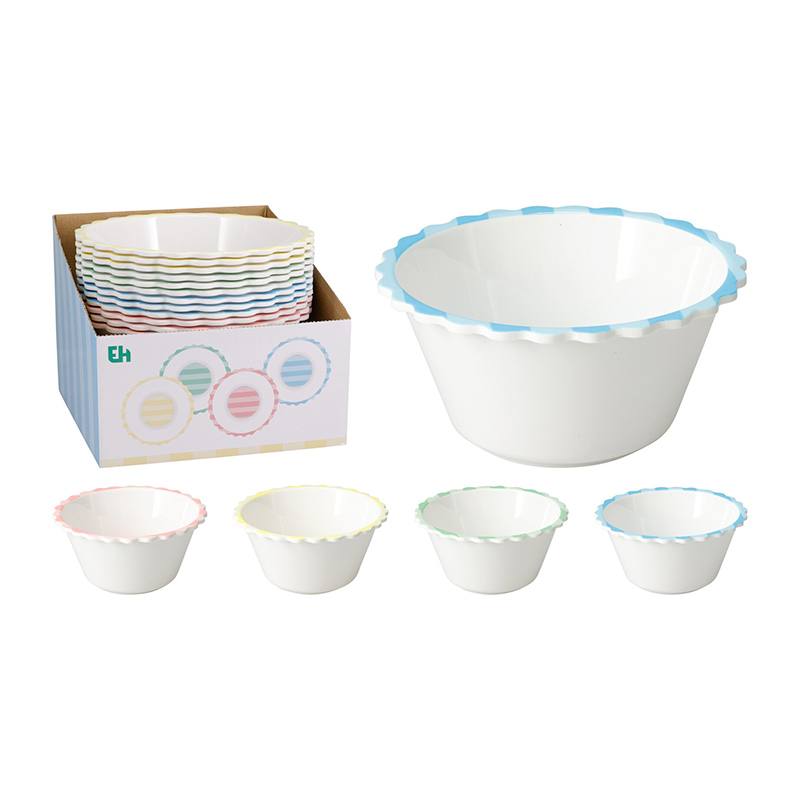 Saladier Melamine Festonne Diametre 25cm