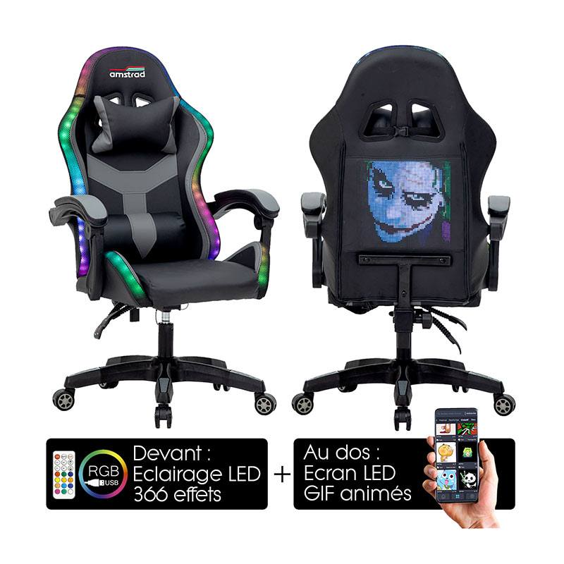 Chaise Gaming Amstrad Ams Led Pixel