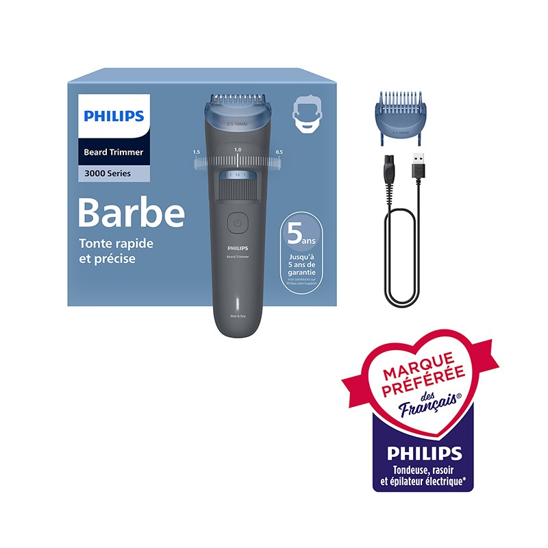 Tondeuse Barbe Philips Bt3617/15 Series 3000