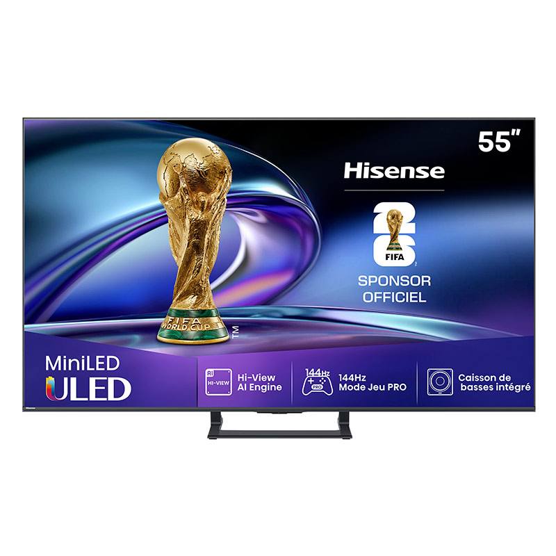 TV Miniled 55" Hisense 55E8Q 144Hz