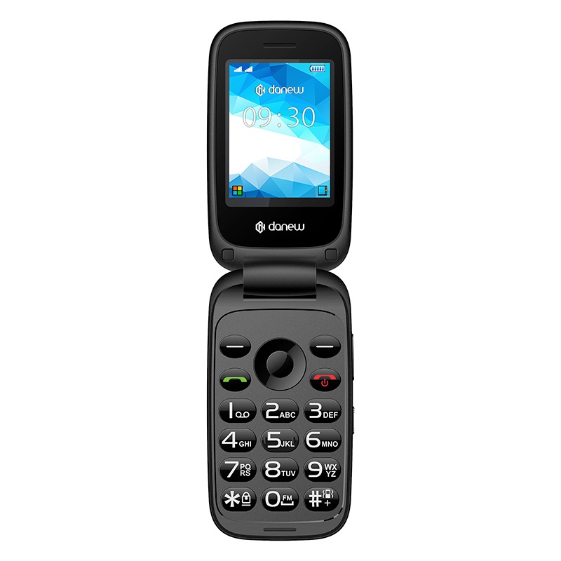 Mobile Danew K43 4G à Clapet Noir