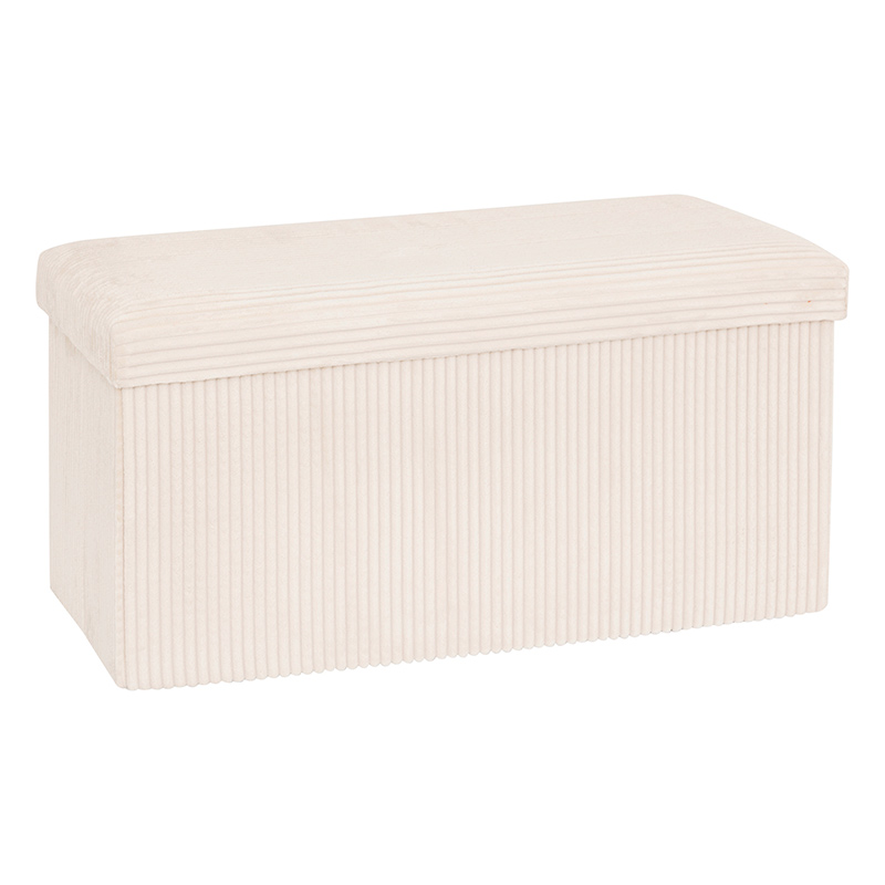 Pouf Double Pliable 76x38x38cm Velours
