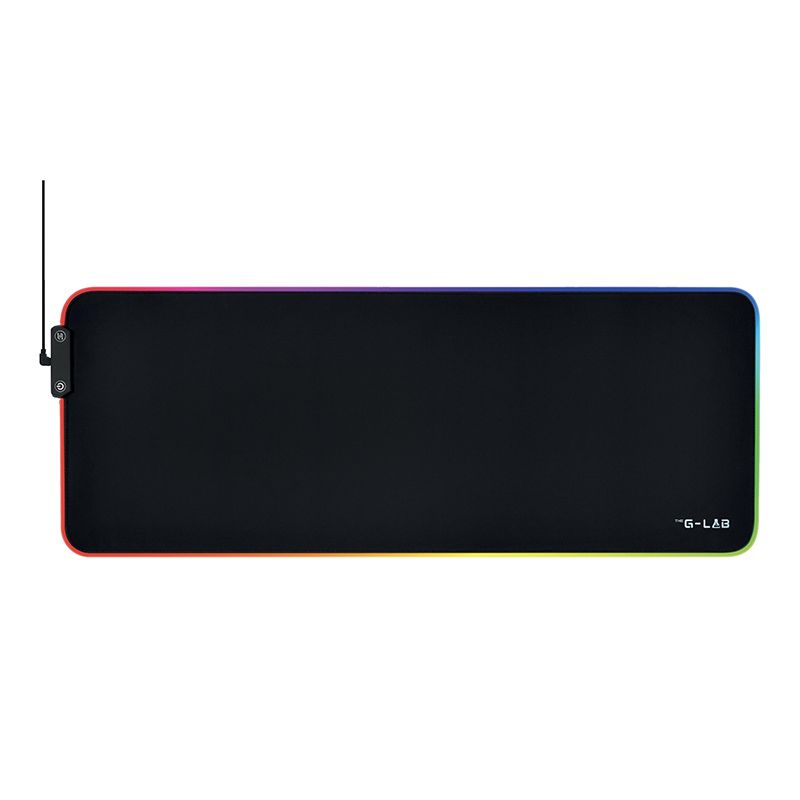 Tapis De Souris The G-lab Gaming Xxl Avec Retroeclairage Rgb, 4mm
