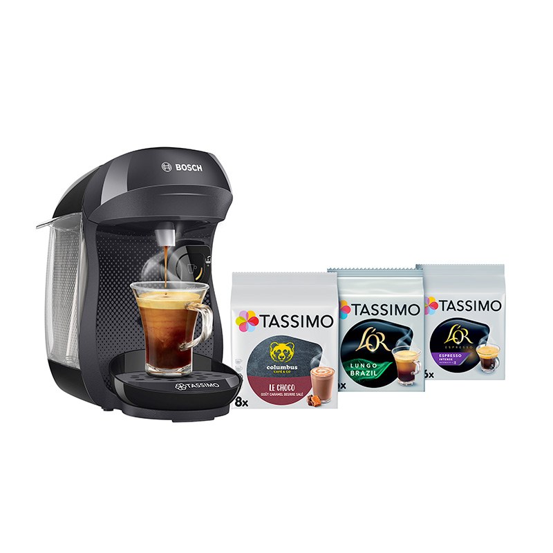 Cafetiere Bosch Tas102e Noire 3 Packs T discs