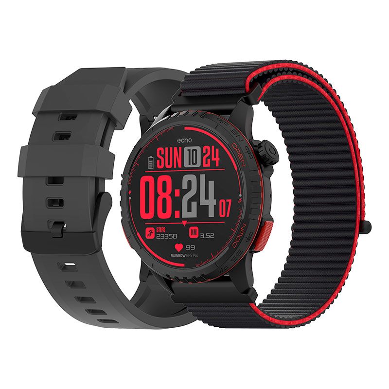 Montre Connectee Echo Rainbow GPS Pro Noir
