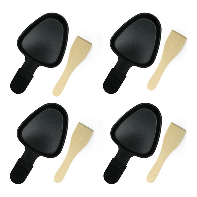 Set Poelons Spatules Bois X4