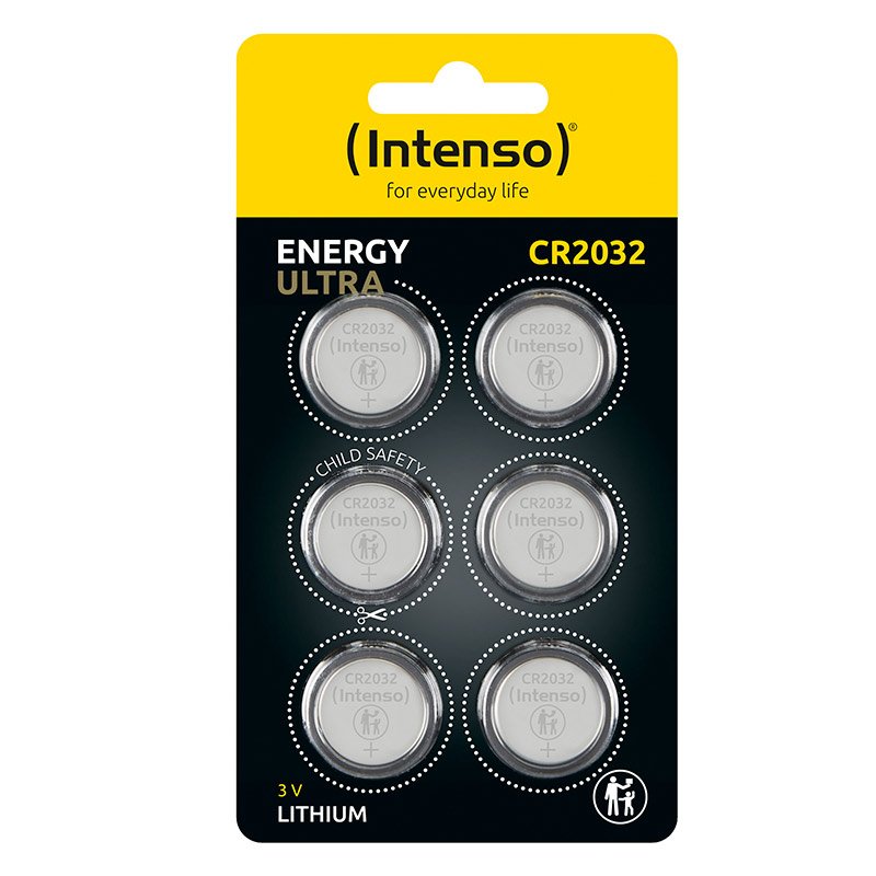 Lot De 6 Piles Intenso Cr2032