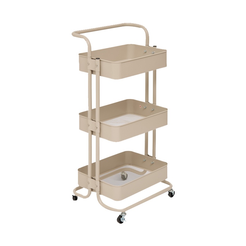 Electrodepot Desserte Metal 3 Niveaux Coloris Argile