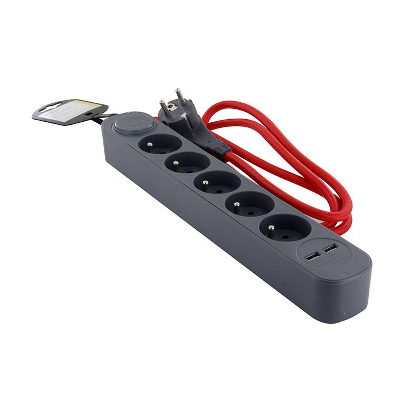 Multiprise Chacon X5 + 2 Usb A - 1.5M