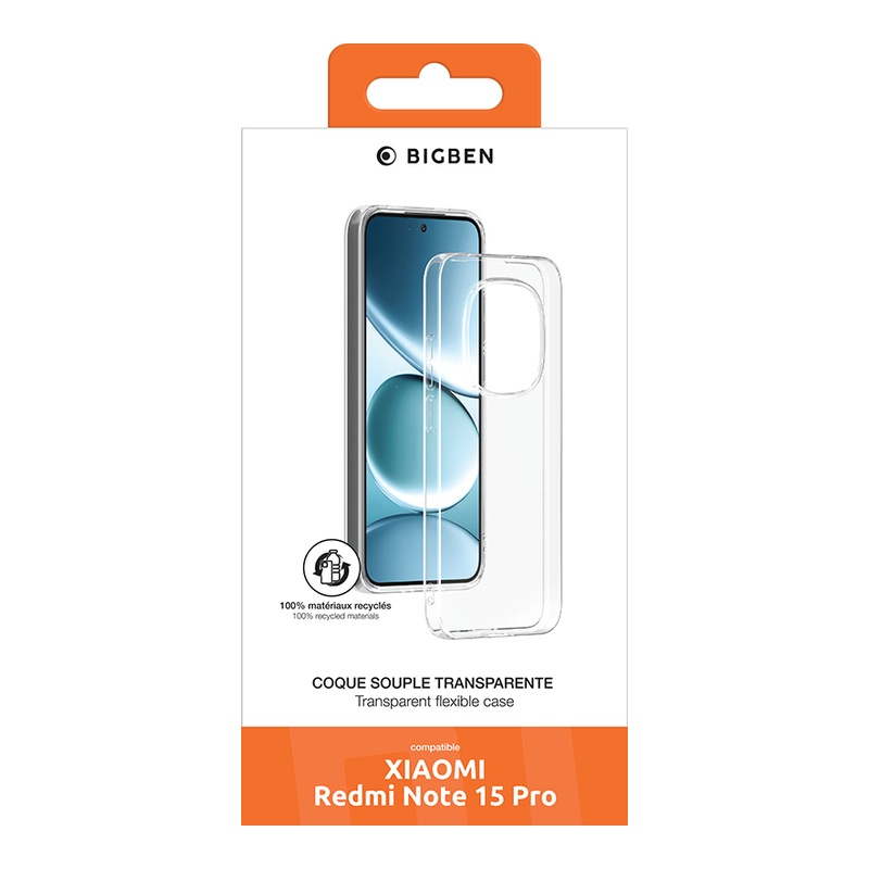 Coque Souple Transparente Bigben Connected Redmi Note 15 Pro