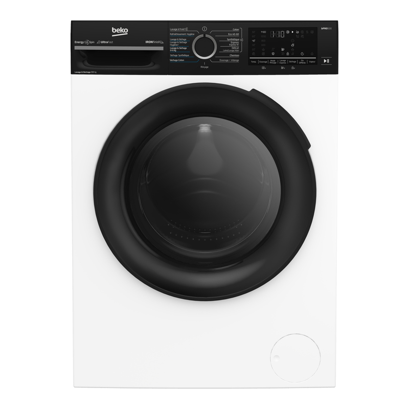 Lave-linge Sechant 9 Kg / 6 Kg Beko Bm3dt49601w